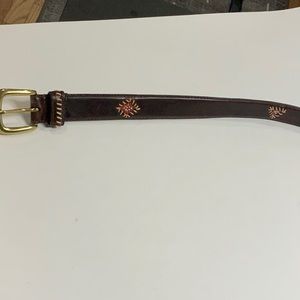 Woolrich beaded brown belt